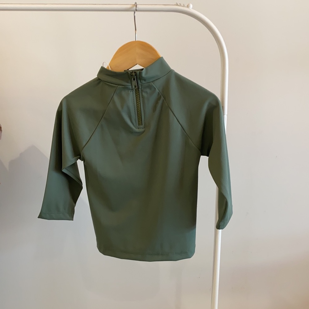 Ina Kids Rashguard in Moss Green - Picture 3 of 3
